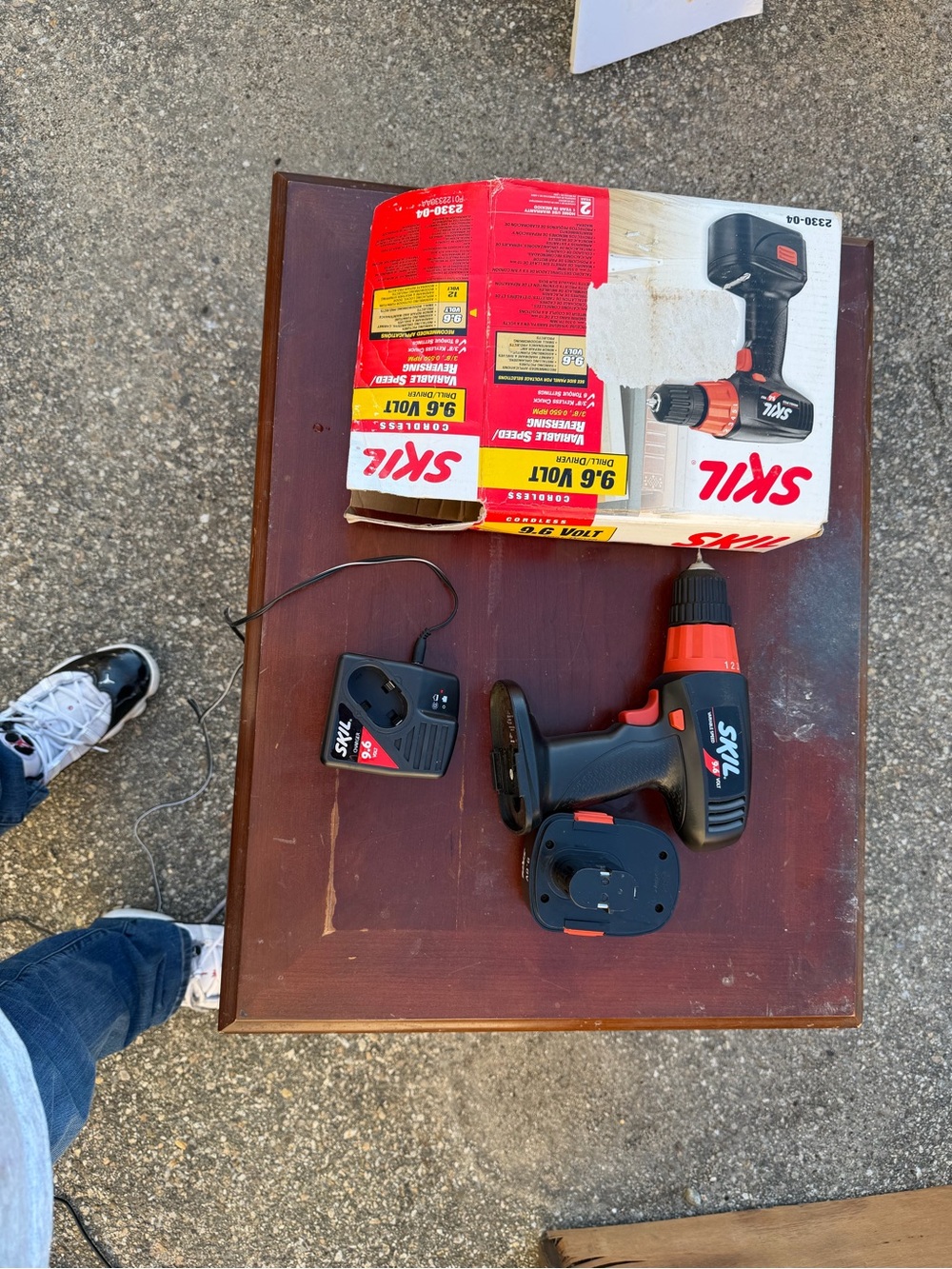 SKIL Cordless Drill Driver in Red and Black